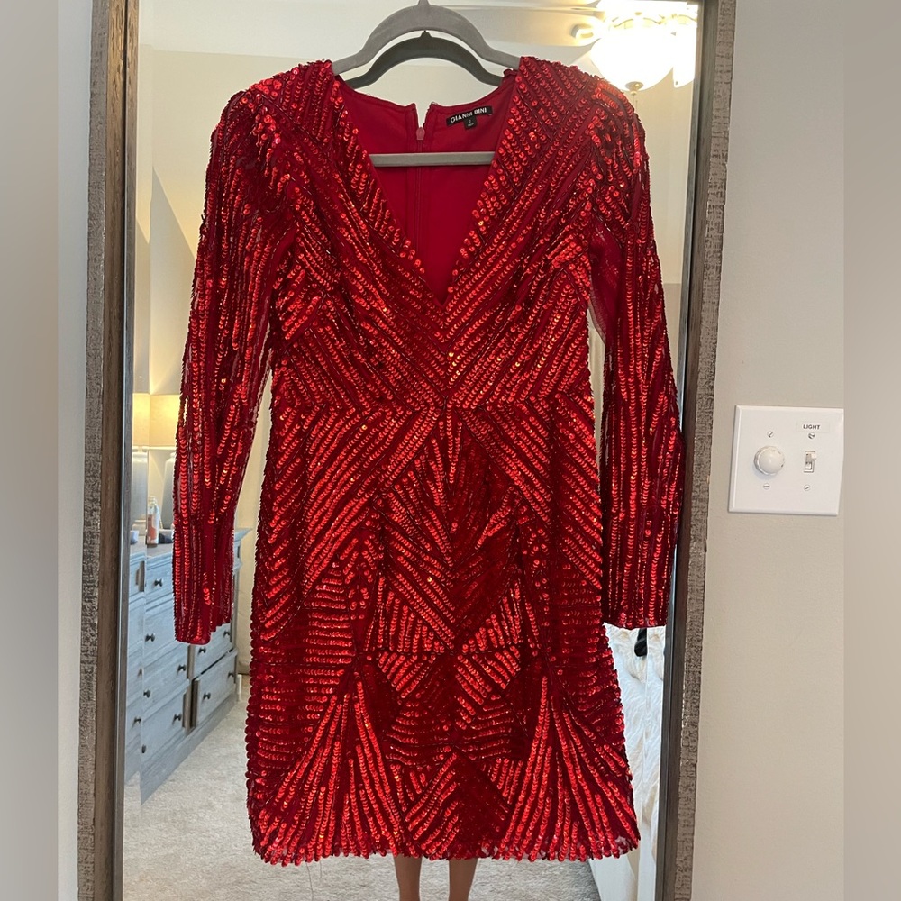 Gianni Bini red sparkling dress!